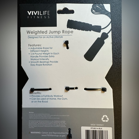 New - Weighted Fitness Cardio Jump Rope - Picture 4 of 9